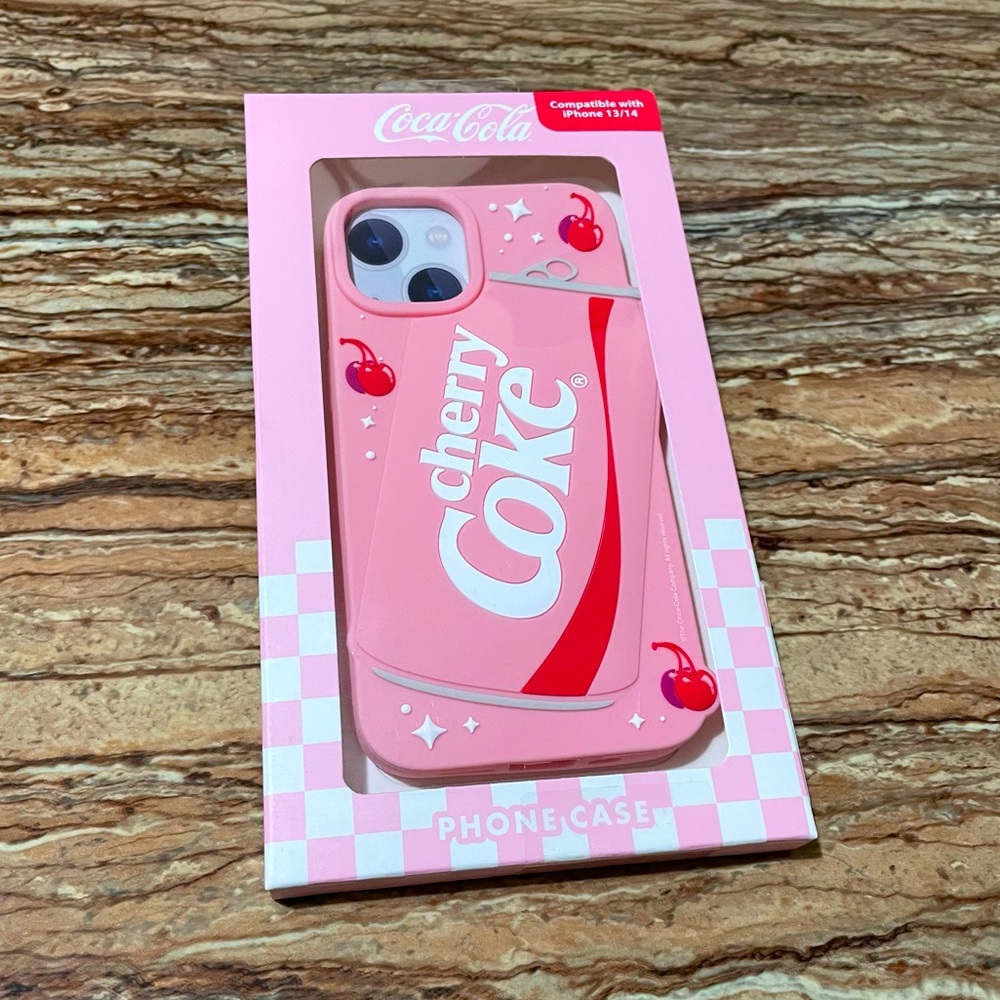 Skinnydip x Coca Cola Pink Cherry Coke iPhone 13 iPhone 14 Phonecase Cover